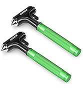 OUDEW 2 Packs Car Safety Hammer, Car Glass Breaker with Seat Belt Cutter, Automotive Escape Tool,...