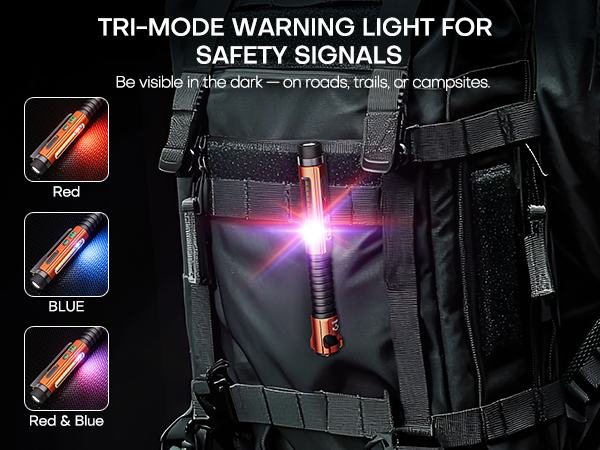 red light flashlight for night