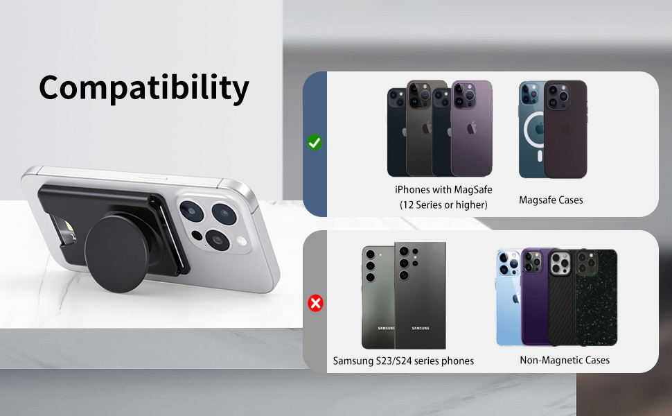 magnetic wallet stand for magsafe