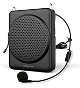 Norwii Mini Voice Amplifier Microphone Headset, 3 Hours Quick Charging and up to 22Hours Play, Pe...