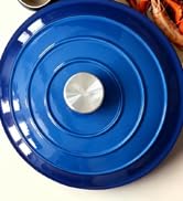 Enameled Cast Iron Dutch Oven - JINCHUFURI 5 Quart Cast Iron Dutch Oven Enameled Oven with Lid fo...