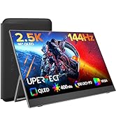 UPERFECT Portable Gaming Monitor 144Hz 2.5K, 16” 100% DCI-P3 QLED Portable Monitor, QHD 400 Nits ...