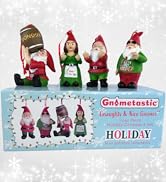 Gnometastic Gnaughty &amp; Nice Gnome Ornament Gift Set of 4, Funny Christmas Ornaments for Adults