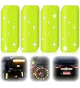Super Reflective Stickers Made of DG3, 3.15" x 1.18" Safety Reflective Tape for Car Bike Mailbox ...