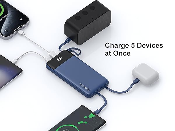 power bank with type c cable