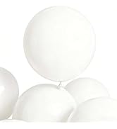 30 Pack White Balloons 36 Inch White Latex Large Balloon Bulk for Birthdays, Baby Showers, Weddin...