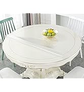 Deep Dream 1.5mm Thick 54 Inches Frosted Round Table Protector, Round Table Cover, Tablecloth Pro...