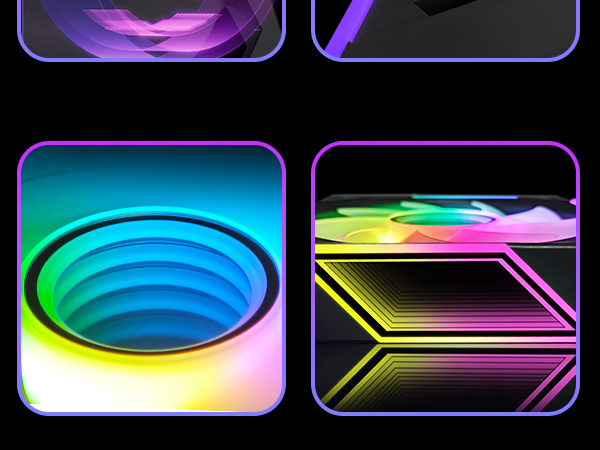 120mm ARGB case fan in the computer case