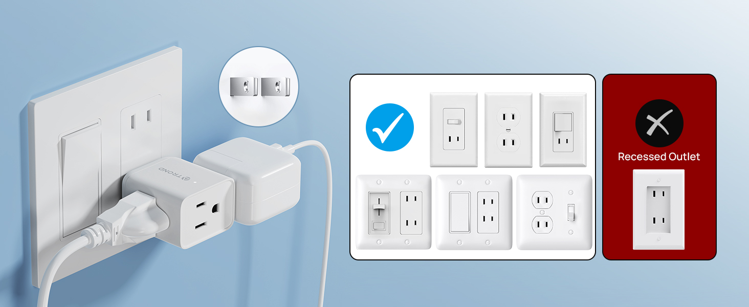 3 to 2 prong outlet adapter