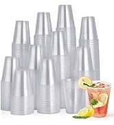 Turbo Bee 420 Pack 16oz Clear Disposable Plastic Cups,Cold/Hot Drinking Cups,Transparent Plastic ...