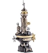 ROKR Navi Lighthouse Mechanical 3D Puzzle, Lighted DIY Building Set for Adults, Metal Building Ki...