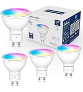 Lightinginside GU10 Smart Light Bulbs 50W Equivalent, 38°Beam Angle, Smart Bulb Works with Alexa/...