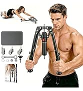Cokhurs Training Twister Arm Trainer, 3 in 1 Hydraulic Power Chest Workout Equipment with Ab Roll...