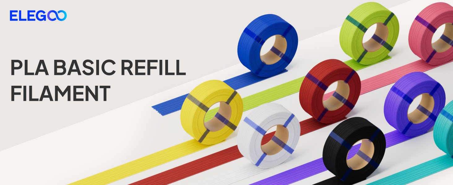 ELEGOO PLA basic refill filament 1.75mm 1kg spool