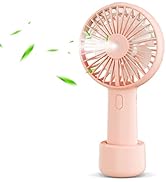 Small Handheld Misting Fan, Portable Mister Fan with 20ml Water Tank Rechargeable USB/Battery Ope...