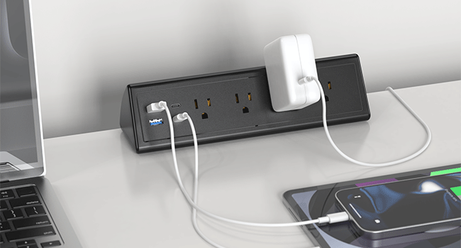 desk clamp power strip