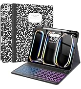 Supveco Keyboard Case for iPad Pro 13 Inch (M4) 2024 with Pencil Holder-Wireless Magnetic Detacha...