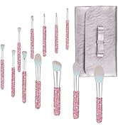 Makeup Brushes Bling Crystal Professional Face Cosmetics Blending Liquid Foundation Powder Concea...