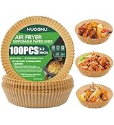 Air Fryer Disposable Paper Liner, Non-Stick Round Parchment, AirFryer Accessories, Oil Proof, Wat...