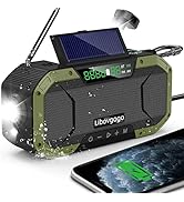 Emergency Radio Waterproof Bluetooth Speaker,Portable Digital AM FM Radio with Flashlight,Reading...