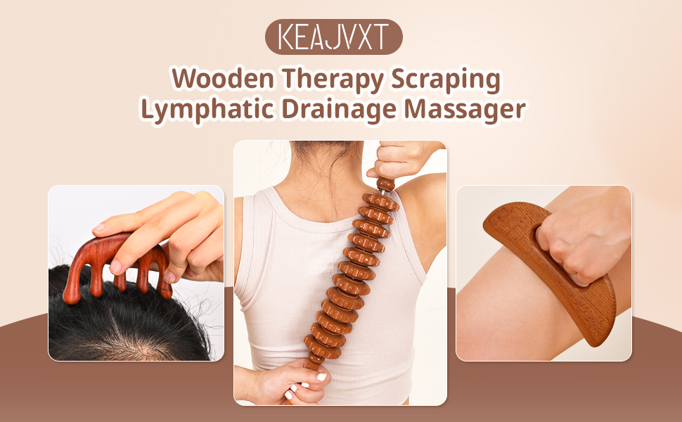 3-in-1 Wood Therapy Massage Tools