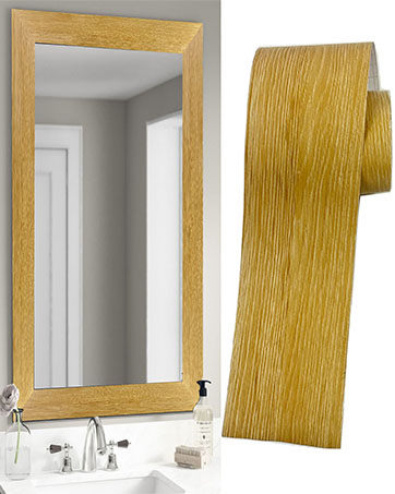 Light Yellow Wood Grain Border
