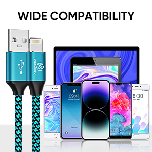 5Pack 10FT iPhone Lightning Charger Cables