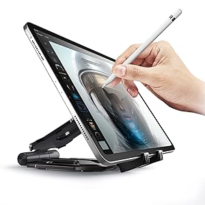 SUPCASE Portable Adjustable Desk Aluminum Mount Holder Dock for Cell Phone iPad Tablet Switch