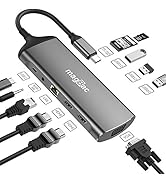 Laptop Docking Station Dual Monitor for MacBook Pro/Air HP Dell XPS Laptops, Universal USB C Dock...