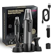 Nose Hair Trimmer for Men 2024 Upgrade Rechargeable Ear and Nose Trimmer for Men and Women Profes...