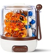 Pill Bottle Organizer with 4 Compartments,Pill Organizer with 16pcs Labels, Travel Pill Dispenser...