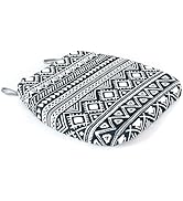 Sigmat Printed Dining Chair Cushions Geometric Seat Cushions Memory Foam Washable No Slip Kitchen...