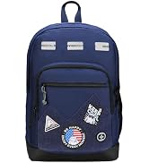 Swissdigital Design Big Student Laptop Backpack with Fun Personalized Patches For College Men &amp; W...