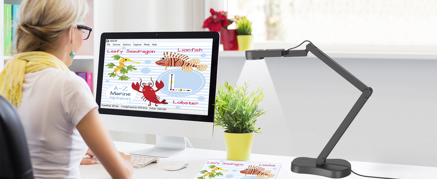 USB document camera teachers classroom teaching 8mp 4K art gift webcam school