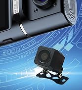 3 Channel Dash Cam Front Inside Rear, 4K Full HD Dash Cam for Cars, WiFi, 3.16