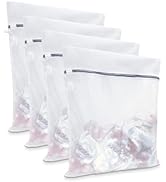 GOGOODA 4 Pack Large Laundry Bags Mesh Wash Bags (20" x 24") Delicates Bags for Washing Machine w...