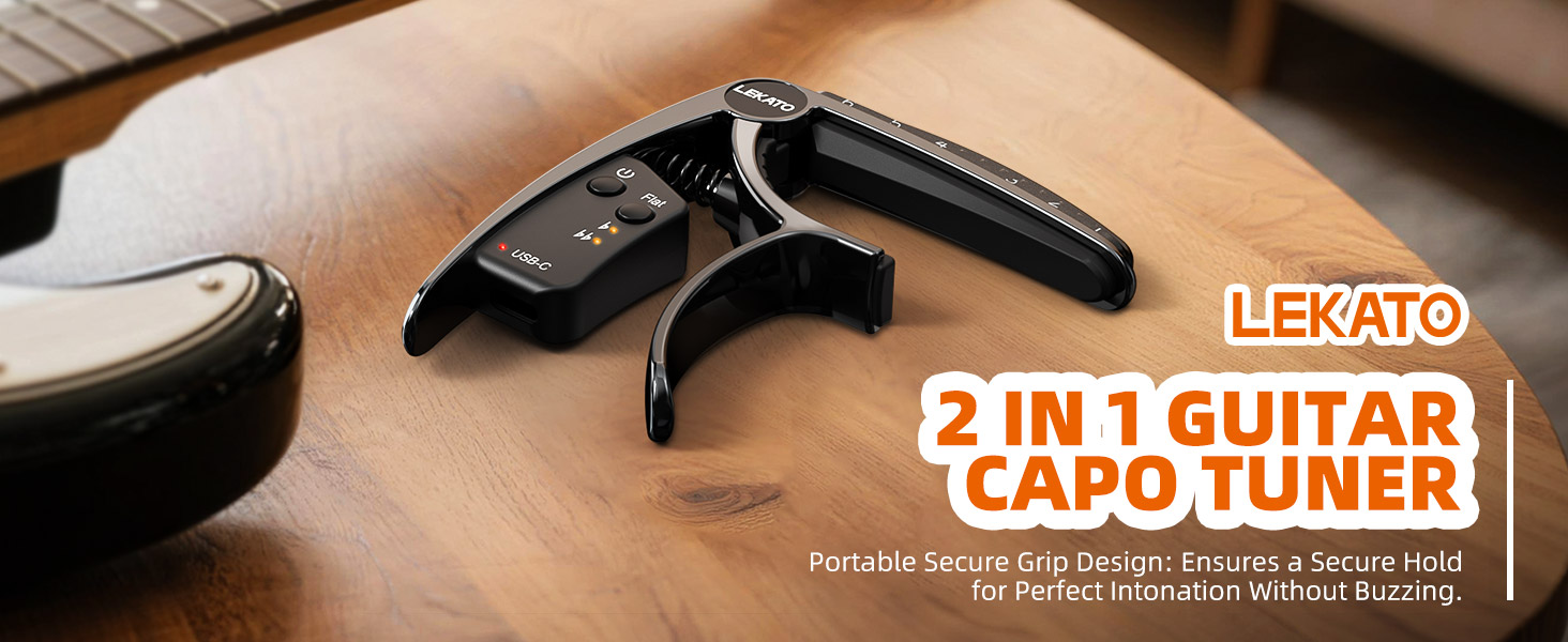 2 in 1 guitar capo tuner