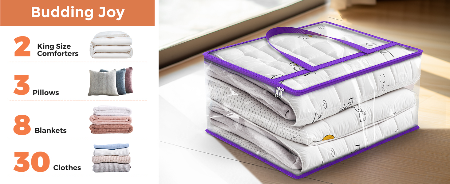Clear Zippered Storage Bags