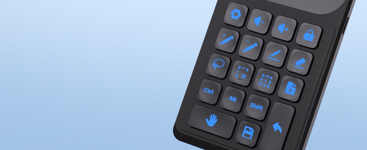 18 Programmable keys for effective workflow