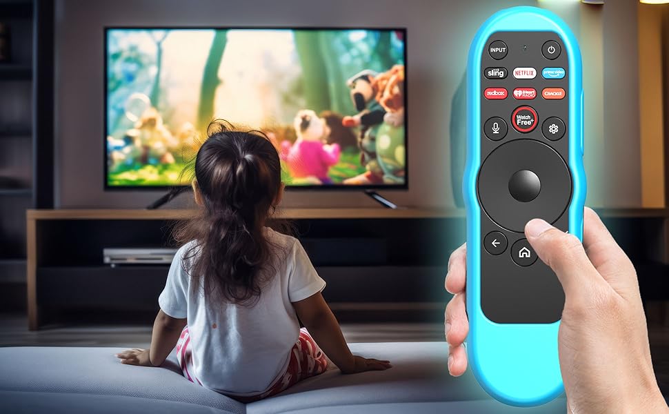 remote cover case stick sleeve glow in the dark smart tv control skin with strap