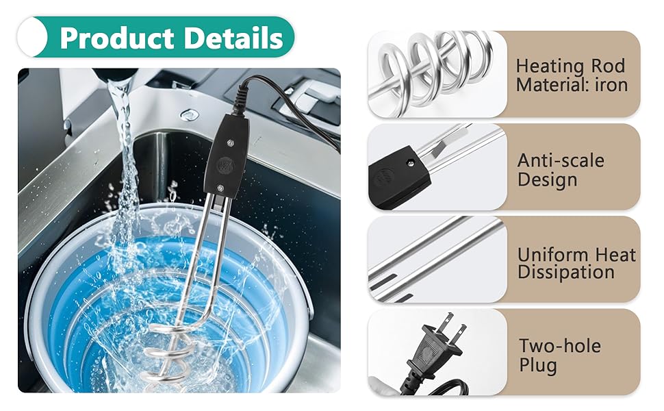 Immersion Electric Water Heater 3