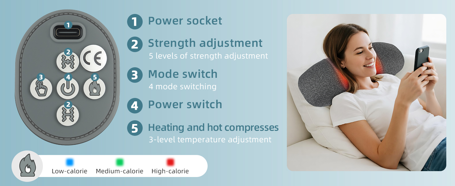 Deep Tissue Pain Relief, Memory Foam Pillows for Sleep Aid and Relaxation