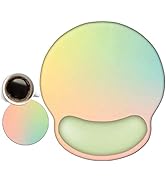 AIMSA Ergonomic Mouse Pad with Wrist Support, Gel Non-Slip PU Base Gradient Wrist Rest Pad for Ho...