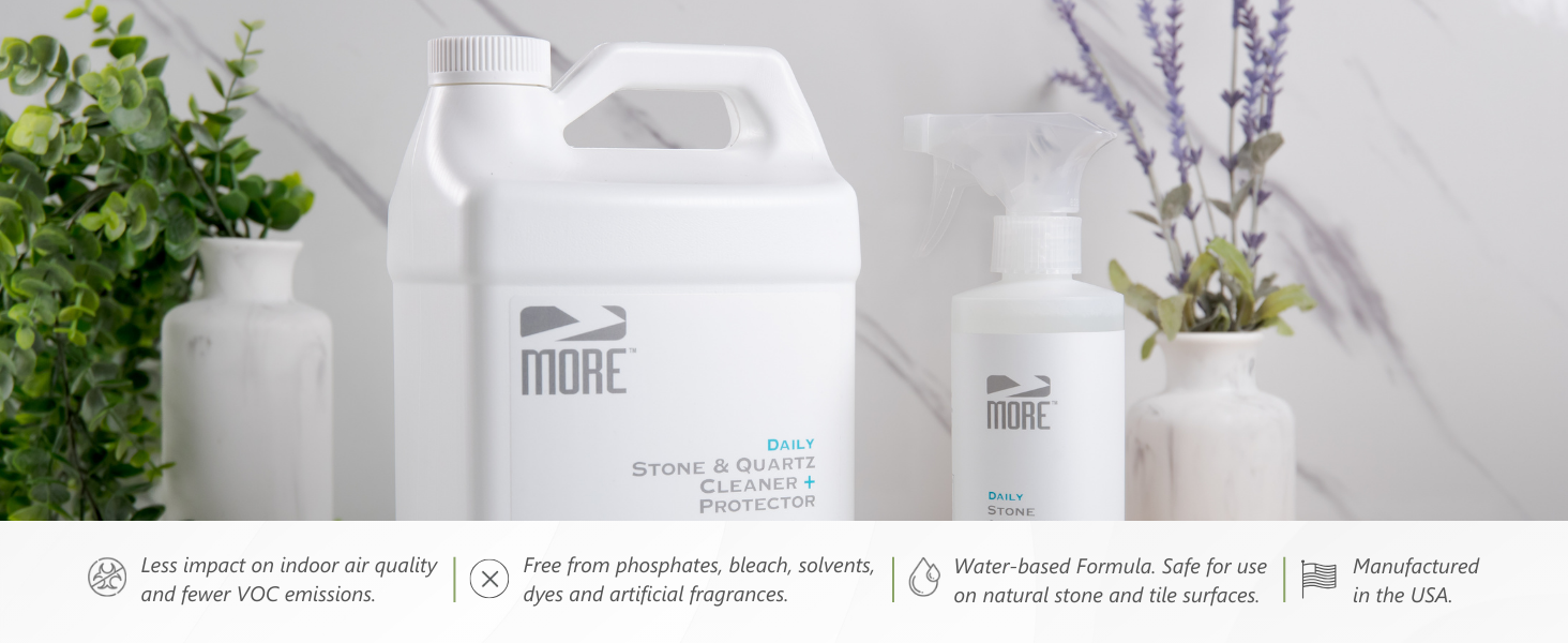 Gentle, Water-Based Formula, Less impact on indoor air quality and fewer VOC emissions