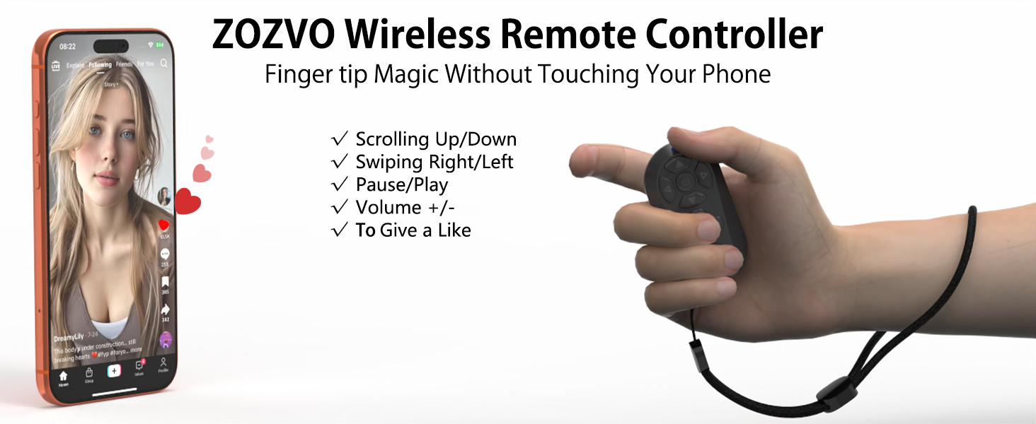 ZOZVO Wireless Remote Controller