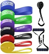 POWER GUIDANCE Resistance Bands, Set of 5 Pull Up Bands, Pull Up Assistance Bands, Exercise Bands...