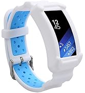wonlex Band for Samsung Gear Fit2 / Fit2 Pro, Silicone Replacement Watch Bands Strap Compatible w...