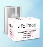 Hair Aluminum Foil Roll, High-Quality Salon Highlighting and Coloring Foil, 5&amp;amp;amp;#34; x 1450 ft