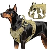 VavoPaw Heavy Duty Tactical Dog Harness for Large Dogs, No Pull Adjustable Pet Harness Reflective...