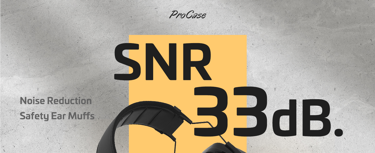 ProCase Noise Reduction Safety Ear Muffs